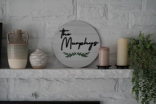 Family Front Porch Sign - The Murphys Sign