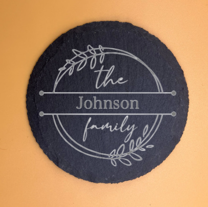 Personalized Family Name Coasters