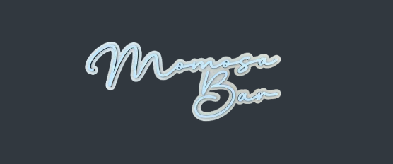 Momosa Bar Sign for Mimosa Station - "Momosa Bar"